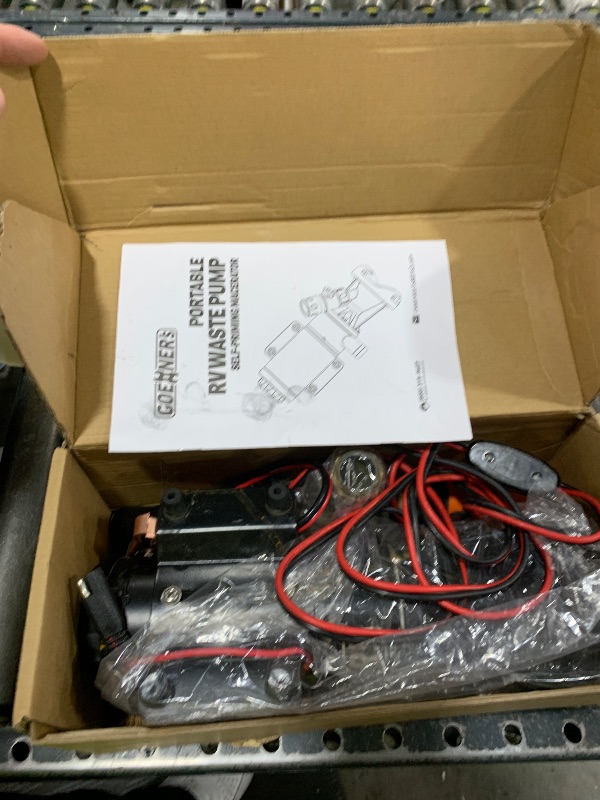 Photo 1 of 12V RV Portable Macerator Waste Pump for Sewage, 12GPM Suction 3.2 feet Lift 10 feet, Complete RV Macerator Pump Kit for Right Out of Box