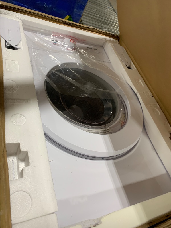 Photo 1 of 1.8 cu. ft. Vented Front Load Electric Laundry Dryer, Compact Portable Dryer in White with Multiple Drying Modes
