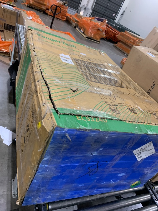 Photo 1 of YougetTech 43" 4500 CFM Evaporative Air Cooler, 13.3 Gal Water Tank, 3 Speeds, Oscillating Cools up to 1500 Sq. ft, Portable Industrial Swamp Air Cooler for Outdoor Commercial Factory
