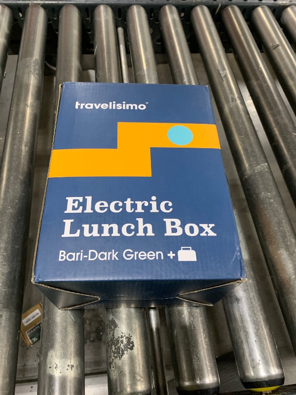 Photo 1 of TRAVELISIMO Electric Lunch Box for Adults, 80W Heated Lunch Box 1.5L Stainless Steel Electric Food Warmers, 12/24/110V Portable Food Warmer for Travel & Work, Loncheras para Hombres de Trabajo