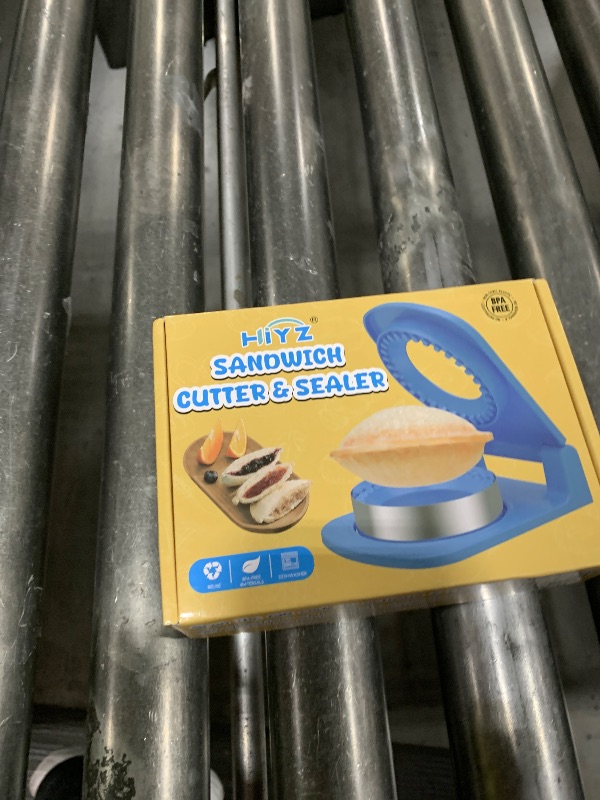 Photo 1 of HiYZ Sandwich Cutter and Sealer - Stainless Steel Decruster Sandwich Maker - Peanut Butter and Jelly Crustless Sandwich Bread Pancake Maker Cookie Cutter for Kids Children Boys Girls