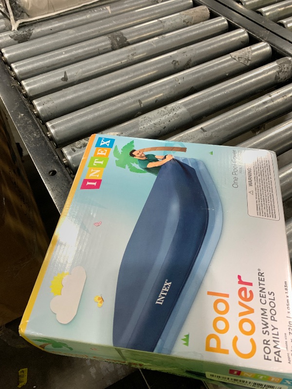 Photo 1 of Intex Rectangular Pool Cover for 103 in. x 69 in. or 120 in. x 72 in. Pools