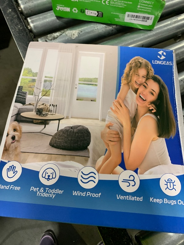 Photo 1 of LONGEAS Upgraded PET Mesh Magnetic Screen Door Stronger Than Fiberglass and Polyester,Hands Free,Keep Bugs Out,Pet & Kid Friendly,Fit Door Size 34" X 80", Screen Size 36" X 82"