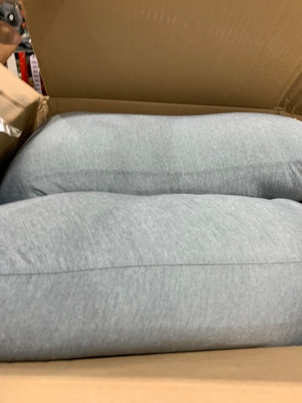 Photo 1 of Pharmedoc Pregnancy Pillows, U-Shape Full Body Pillow - Solid – Cooling Removable Cover Dark Grey – Pregnancy Pillows for Sleeping – Body Pillows for Adults, Maternity Pillow and Pregnancy Must Haves