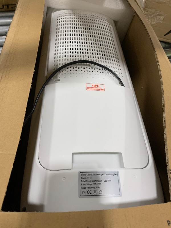 Photo 1 of Tower Fan and Heater Combo with Humidification, 32inch Bladeless Fan and Heater with Remote Control, Touch, 180° Oscillating, 2 Speed Heating, 3 Speed Cooling, 9H Timer Tip-over & Overheat Protection