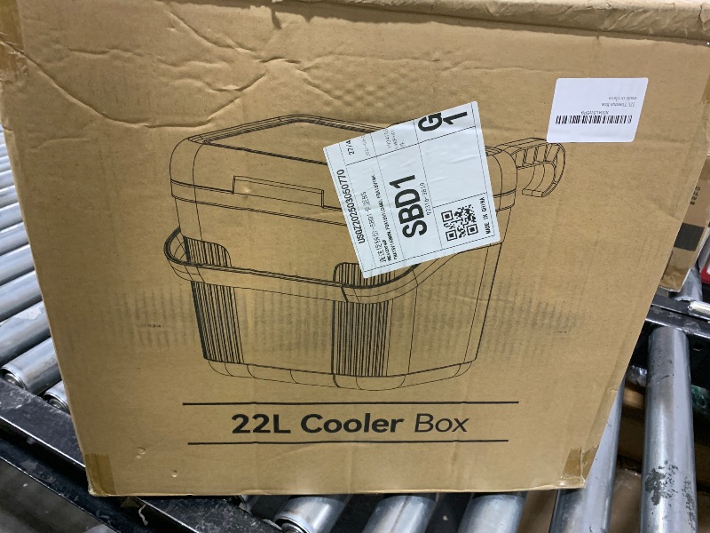 Photo 1 of Portable Pool Poolside Cooler 13L-22L - Insulated Hard Cooler with Fixed Hanging Bracket and Portable Handle for Soft-Sided Oasis Backyard Pool, Above Ground Pool, Camping, Picnic, Outdoor Party