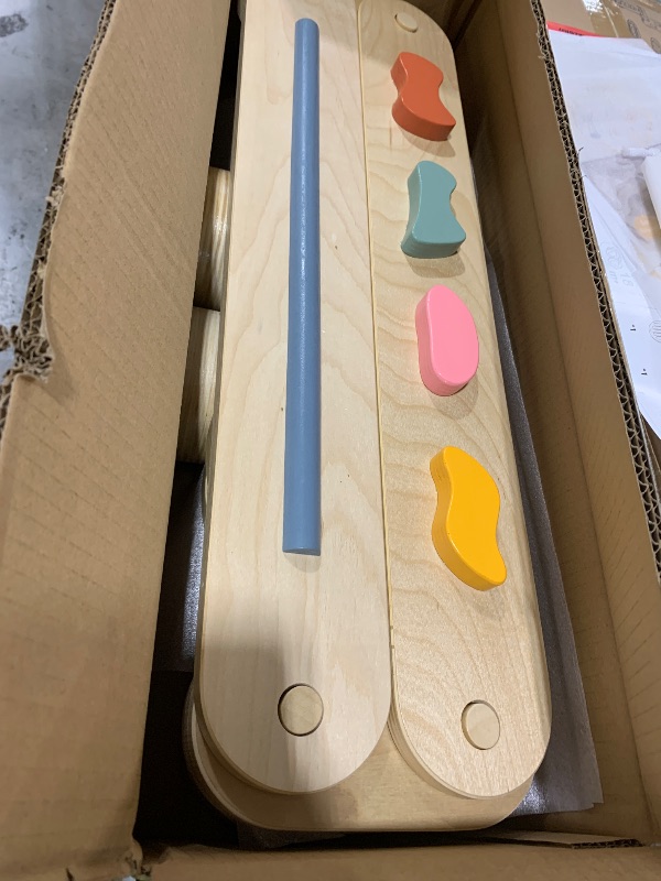 Photo 1 of Tiny Land Wooden Balance Beam, 6 PCS Toddler Balance Boards, Montessori Balance Beam for Kids Development, Coordination Motor Skills Gymnastics Obstacle Course Toys for Girls Boys