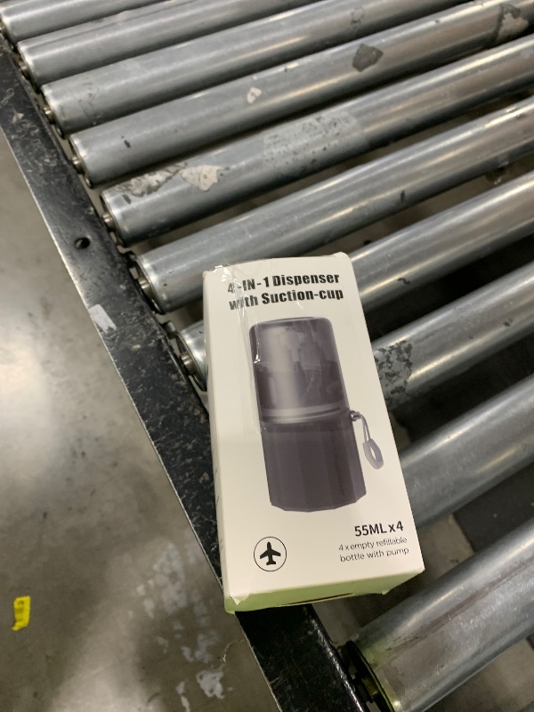 Photo 1 of VOGOGE Travel Bottles for Toiletries, TSA Approved Travel Shampoo and Conditioner Bottles with Suction Cups, Gray