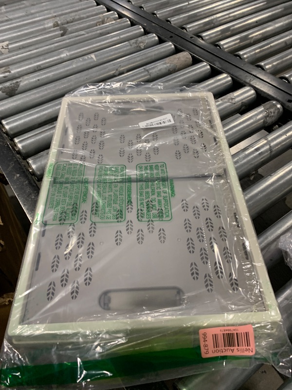 Photo 1 of Livememory Foldable Crates, 31 Liters Plastic Milk Crate Storage Bin for Home, Laundry, Clothes(17.7x 12 x 9 in)