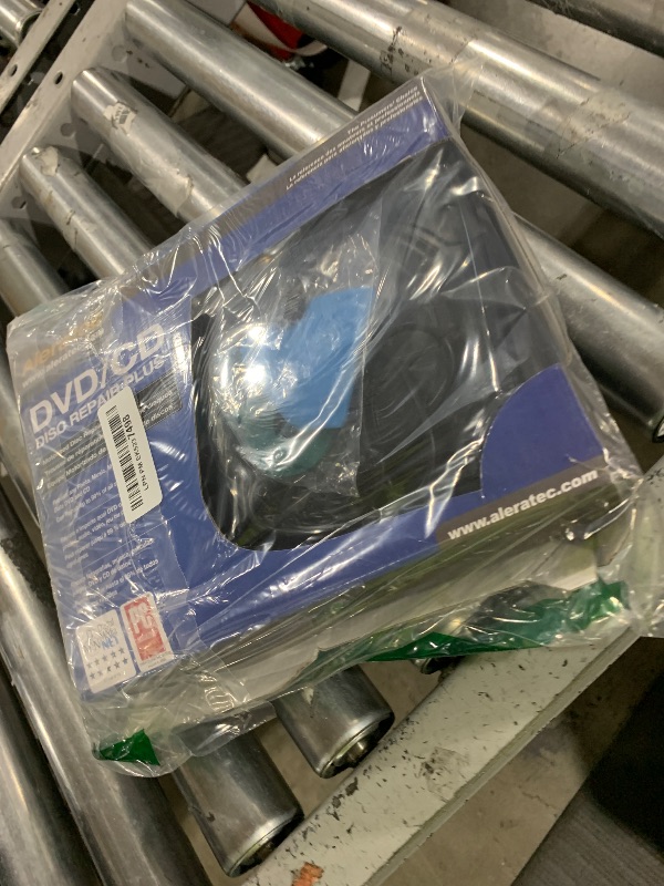 Photo 1 of Aleratec Motorized DVD CD Cleaner Disc Repair System - Scratch Remover and Cleaner for CD Player Discs - Includes Solution - Portable Disc Cleaner for Restoring CDs, DVDs, and More