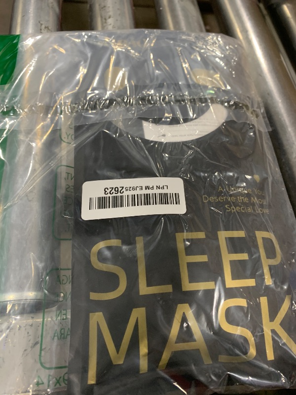 Photo 1 of MABAO Weighted Eye Mask for Sleeping, Blackout 3D Contoured Sleep Mask with Adjustable Strap for Women Men, Memory Foam, Gentle Pressure Relief Comfort Eye Cover Blindfold for Insomnia & Travel -Black