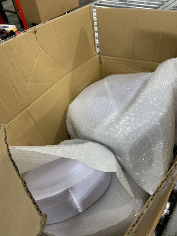 Photo 1 of Goodluck 200PCS Gold Plastic Plates, Heavy Duty Disposable Gold Plates with 100 10.25 inch Dinner Plates and 100 7.5 inch Dessert Plates, Disposable Plates for Party, Holiday, Wedding, Thanksgiving