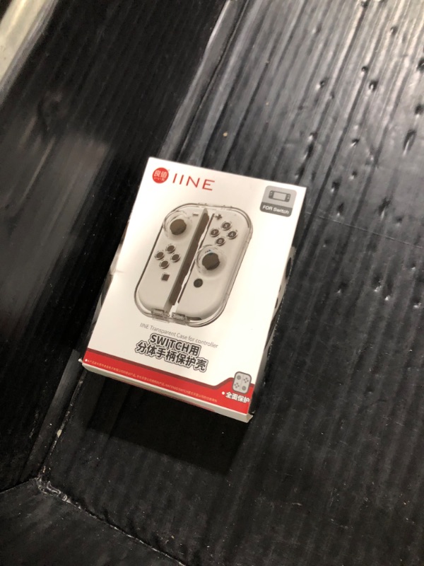 Photo 1 of IINE Storage Case for Joy-con, Portable Dust-Proof Protective Box Compatible with Nintendo Switch Joy-Con, Switch/OLED PC Transparent Shell Case with Magnetic Closure