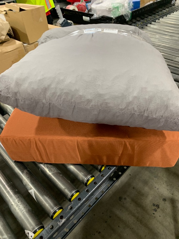 Photo 1 of IPYNBAP Outdoor Cushions for Patio Furniture,Outdoor Seat Cushion Set 24 x 24 x 5.75 Inch,Waterproof & Fade Resistant Outdoor Chair Cushions,Deep Patio Chair Cushion with Removable Cover,Spice