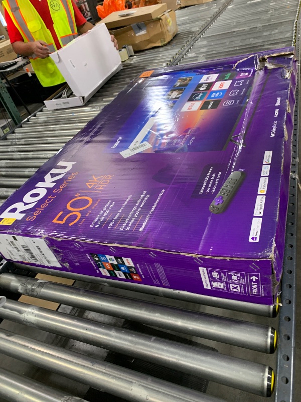 Photo 1 of Roku Smart TV 2025 – 50-Inch Select Series, 4K HDR TV – RokuTV with Enhanced Voice Remote – Flat Screen LED Television with Wi-Fi for Streaming Live Local News, Sports, Family Entertainment