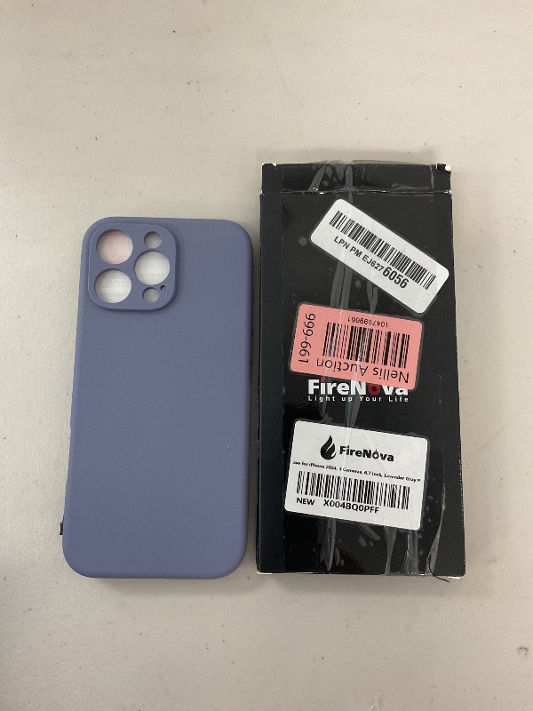Photo 1 of OAOA Magnetic Engraved Case Compatible with iPhone 16 Pro Case, Compatible with Magsafe, Camera All-Round Protection, Slim Liquid Silicone Phone Case for Women Girls, lavender color 