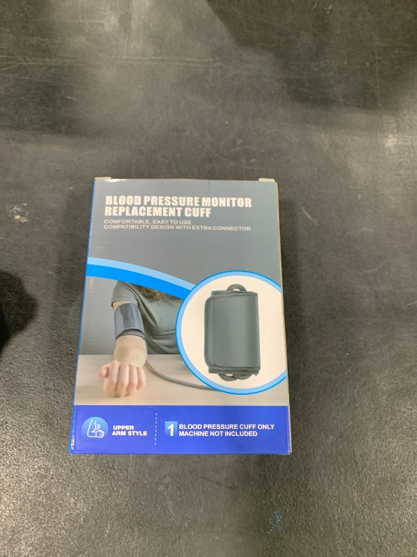 Photo 1 of XL Blood Pressure Replacement Cuff Arm - 9"-21" Wide-Range Extra Large BP Cuff Fits from Medium to XLarge Big Arms, 6 Sizes of Connectors Compatible with Omron and Other Brands (Cuff Included Only)