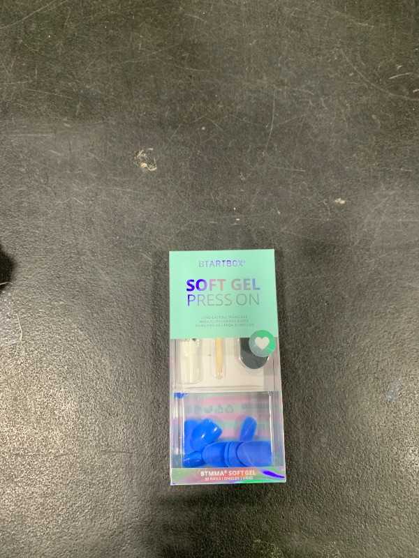 Photo 1 of BTArtbox Press On Nails Short - Blue Press On Nails, Oval Fake Nails with Nail Glue, Fit Perfectly & Reusable Glue On Nails in 16 Sizes Nail Kit, Navy Nights