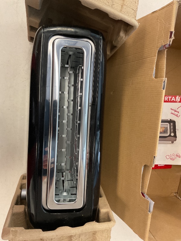 Photo 1 of DASH Clear View Toaster - Compact Design with 7 Browning Levels & Clear-View Window, Extra-Wide Slot Large Toaster, 1-Touch Defrost, Reheat & Bagel Functions - Easy Clean Up Crumb Tray (Black)