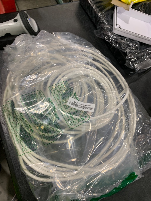 Photo 1 of G-PLUG 50FT RG6 Coaxial Cable Connectors Set - High-Speed Internet, Broadband and Digital TV Aerial, Satellite Sky Cable Extension- Weather-Sealed Double Rubber O-Ring and Compression Connectors White