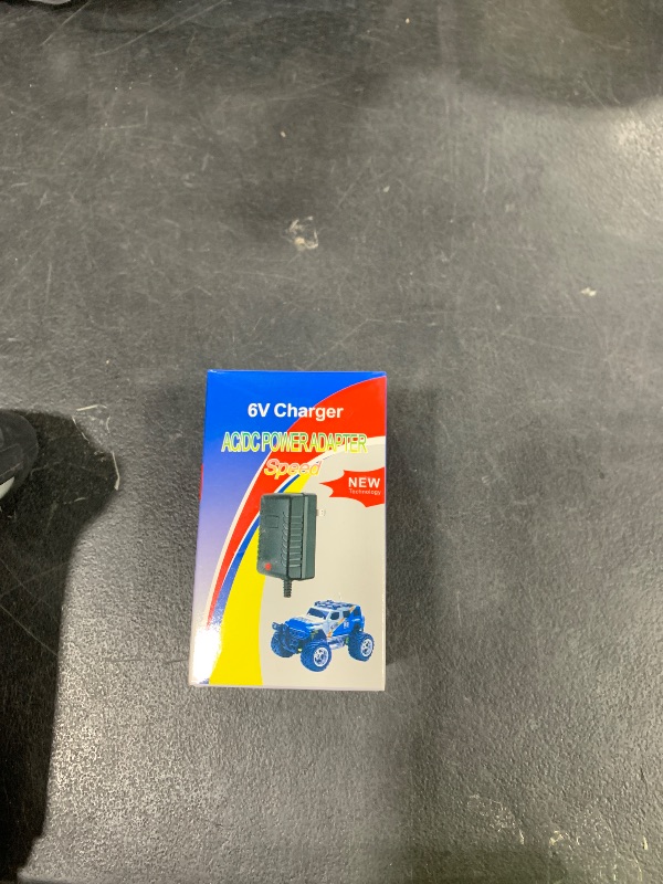 Photo 1 of 6V Charger for Kids Ride On Toy Cars 6 Volt Battery Charger for BMX X5 Kid TRAX GMC ATV Quad VW Bus Powered Wheels Charger Ride On Toys Red Square Plug
