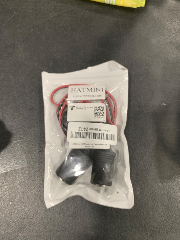Photo 1 of HATMINI 3 Pcs 18AWG Female Car Cigarette Lighter Socket with Bare Wire Open End Cable,1FT 12/24V Car Charger Power Cigarette Lighter Female Socket Replacement Cable for Equipment Within 120W