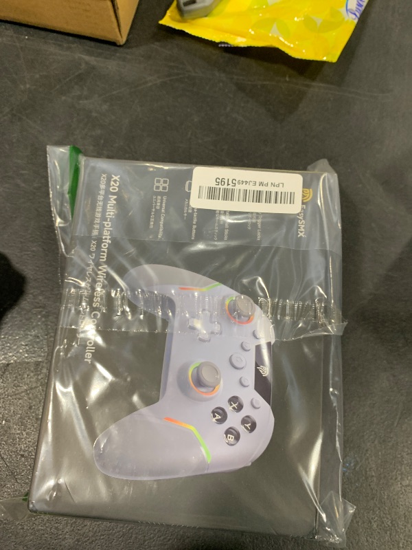 Photo 1 of EasySMX X20 Wireless Gaming Controller with RGB Backlit, 2-Stage Hall Effect Stick, 1000Hz Polling Rate, 6-Axis Gyro on Multi-Platform, Mech Buttons- Compatible with PC/Switch/Steam/Android