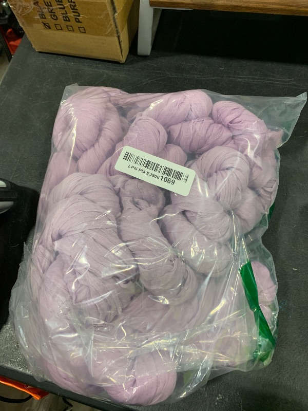Photo 1 of Waligoy Lilac Cheesecloth Table Runner 6 Pack 35" Boho Gauze Runner 120 inches Long Runner Rustic Sheer Fabric Bulk for Baby Shower Wedding Bridal Birthday Party Picnic Table Decorations