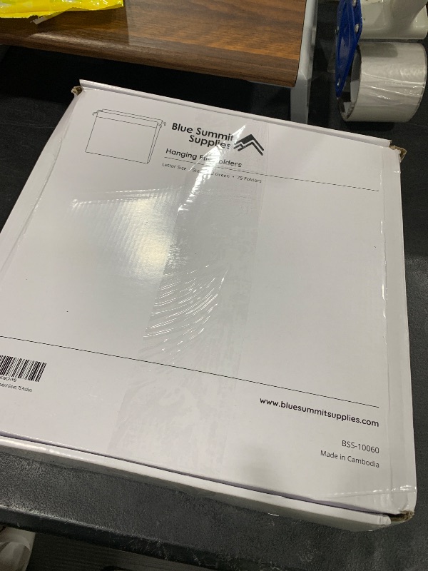 Photo 1 of Blue Summit Supplies Hanging File Folders, 75 Pack, Reinforced Hanging Folders Letter Size, Standard File Folders for Filing Cabinet, Hanging File Organizer, Green
