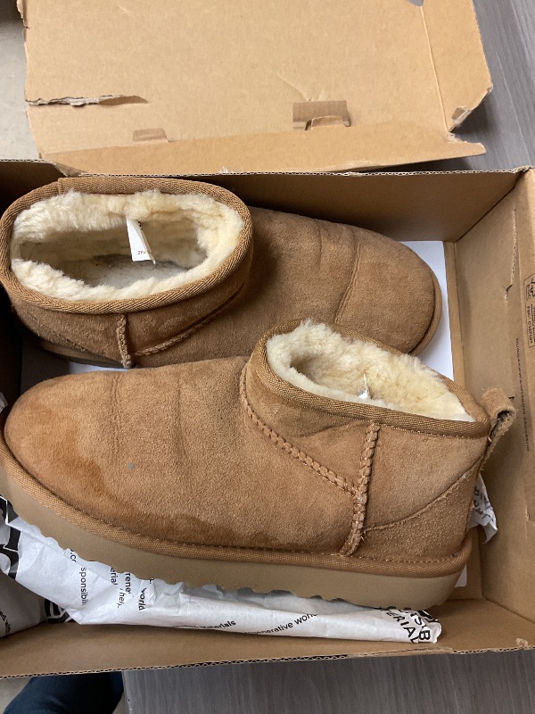 Photo 1 of UGG Women's Classic Ultra Mini Boot, Chestnut, 06