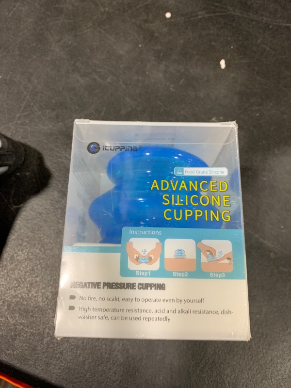 Photo 1 of ICUPPING Cupping Therapy Set for Home Use and Professionally Massage Therapists, Silicone Cupping Set for Deep Tissue Myofascial Release and Cellulite Reduction (Clean)