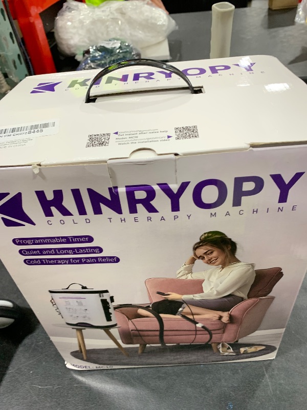 Photo 1 of Cold Therapy Machine with Programmable Timer, Portable Ice Machine for Knee After Surgery, Knee Replacement Recovery System, Cryotherapy Pain Relief w/Compression Pad for,Shoulder, Hip and Ankle