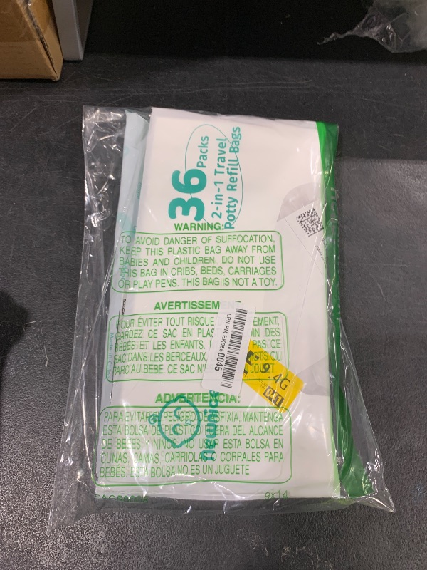 Photo 1 of Newnice 36 [Counts] Disposable Potty Bags, Portable Travel Potty Bags with Absorbent Pads, Potty Liners Compatible with OXO Tot 2-in-1 Go Potty, Potty Training Liners Fit Most Potty Chairs