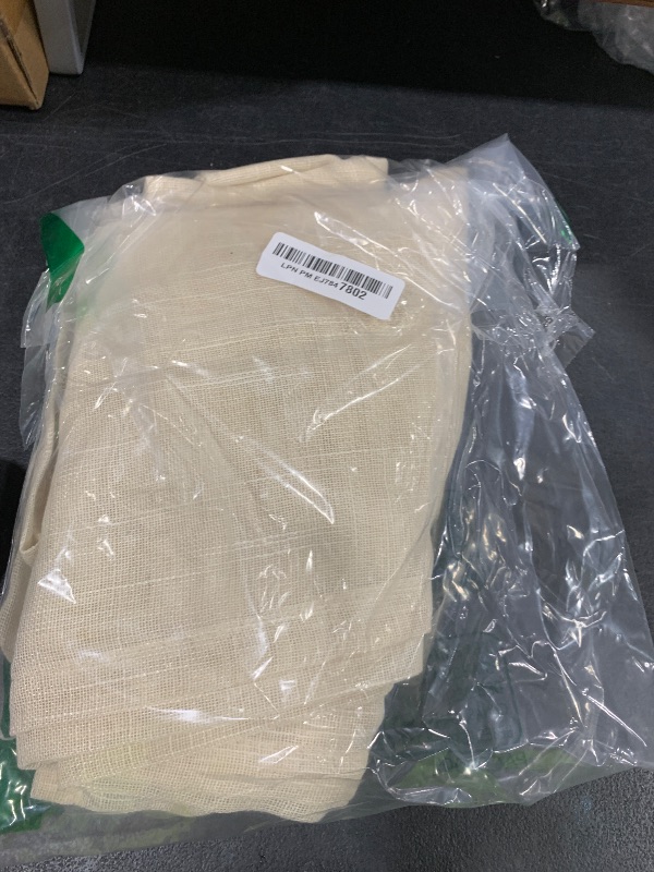 Photo 1 of BGment Beige Linen Curtains 45 Inch Length for Short Window - Small Cream Sheer Drapes with Rod Pocket Rustic Natural for Cafe Kitchen Bathroom Bedroom, 2 Panels, Each Panel 30 Inch Wide