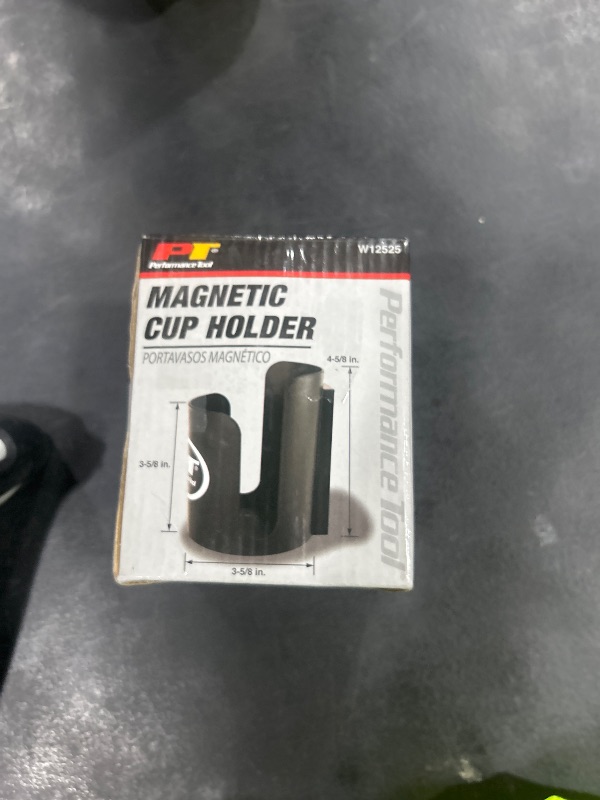 Photo 1 of Performance Tool W12525 Black Magnetic Cup Caddy, Organizer Magnet for Bottles, Screwdrivers, Pencils