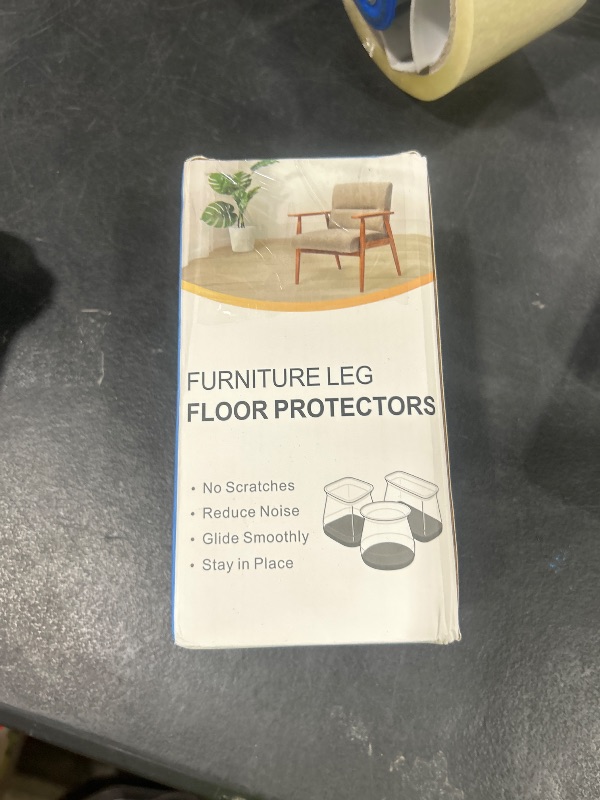Photo 1 of 32 Pcs Silicone Chair Leg Floor Protectors for Hardwood Floors, Brown Felt Bottom Chair Leg Covers, Free Moving Table Leg Covers, Stool Leg Protectors Caps?Large fit : 1.3'' - 2''?
