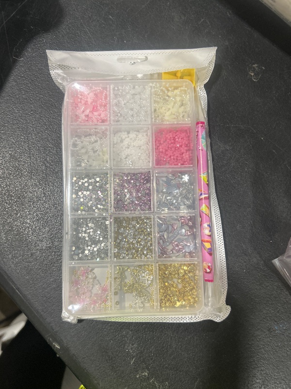 Photo 1 of 10000pcs Nail Charms and Gems:Pink Cute Bow Heart 3D Flower Charms for Junk Cases kit;Gold Chunky Butterfly Charms for Nails Design,nail jewels Diamond Rhinestones for Nails;Beads Pearls for Nails Art