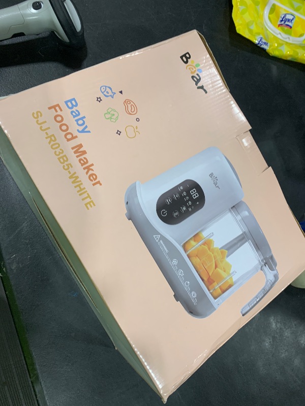 Photo 1 of BEAR 2024 Baby Food Maker | One Step Baby Food Processor Steamer Puree Blender | Auto Cooking & Grinding | Baby Food Puree Maker with Self Cleans | Touch Screen Control, White