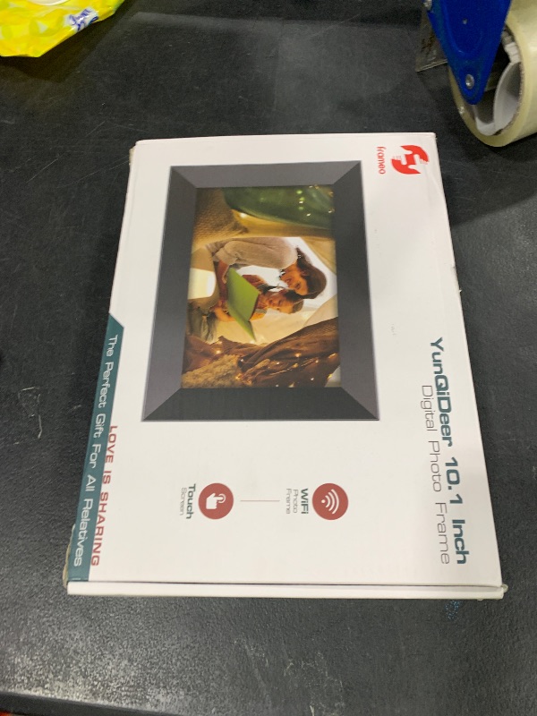 Photo 1 of Frameo 10.1 Inch WiFi Digital Picture Frame with 1280 * 800P IPS Touch Screen HD Disply,Video Clips and Slide Show,Auto-Rotate, Wall Mountable,Send Photos Instantly from Anywhere with via Frameo APP