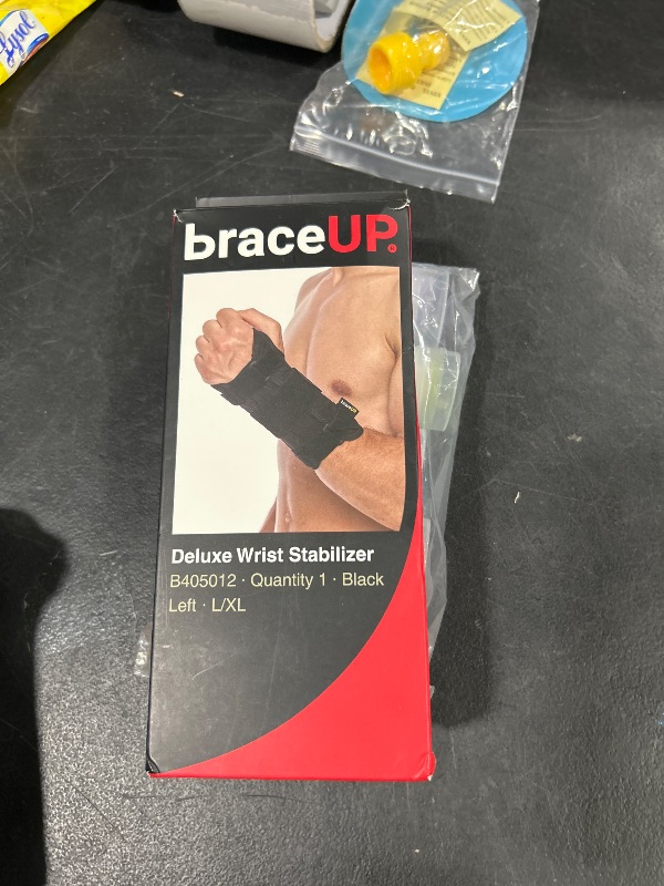 Photo 1 of BraceUP Carpal Tunnel Wrist Brace for Women and Men - Metal Wrist Splint for Wrist Support, Hand Support for Arthritis, Tendonitis, Sprain, Pain Relief (L/XL, Left Hand)