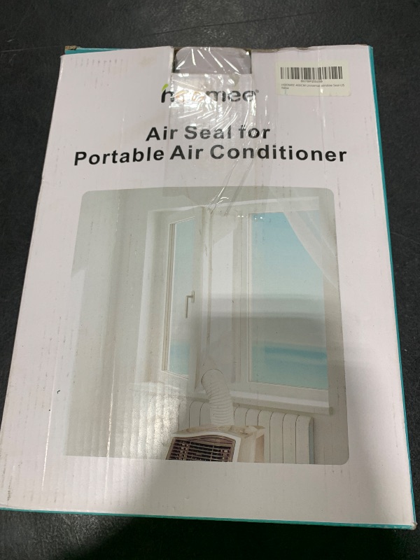 Photo 1 of HOOMEE 400CM (157") Universal Window Seal for Portable Air Conditioner and Tumble Dryer – Works with Mobile Air-Conditioning, Easy to Install - Air Exchange Guards with Zip and Adhesive Fastener