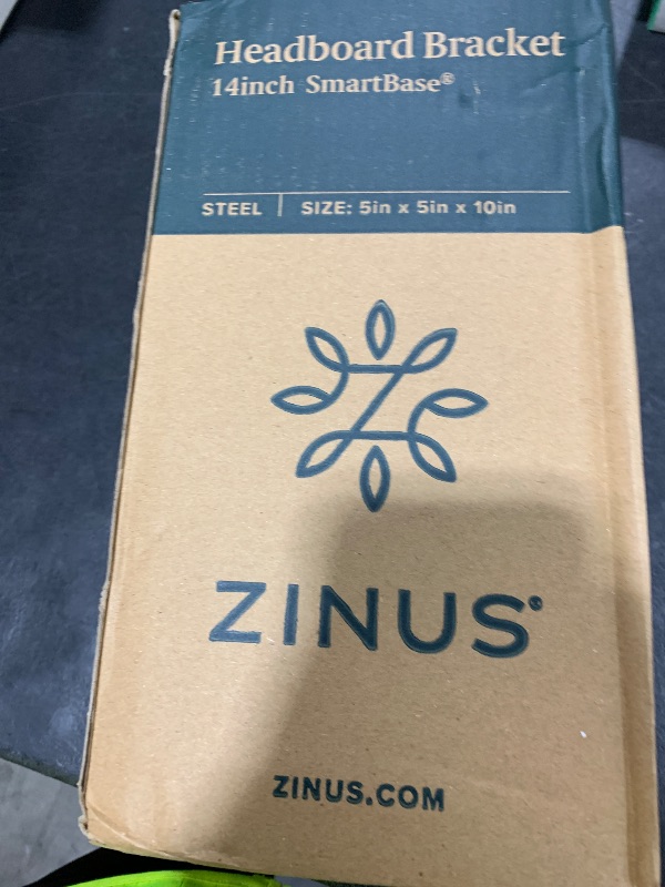 Photo 1 of ZINUS 14 Inch SmartBase Headboard or Footboard Brackets, Set of 2