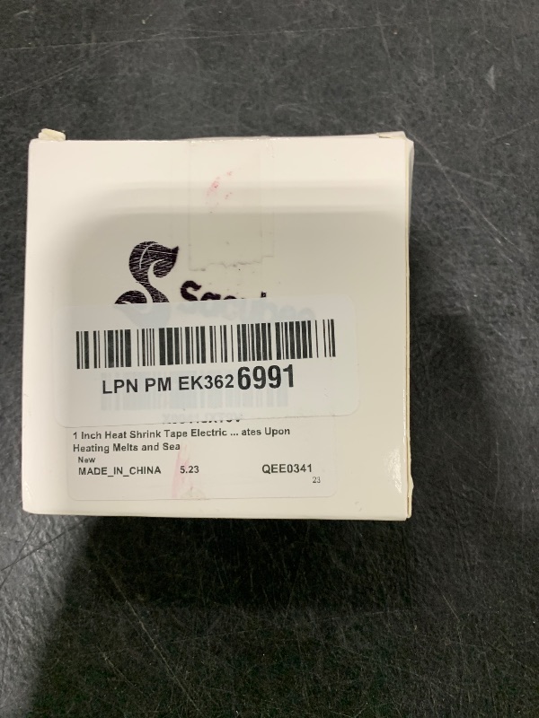 Photo 1 of 1 Inch Heat Shrink Tape Electrical Roll Black Shrink Wrap Tape Electrical Heat Shrinkable Tubing Activates Upon Heating Melts and Seals