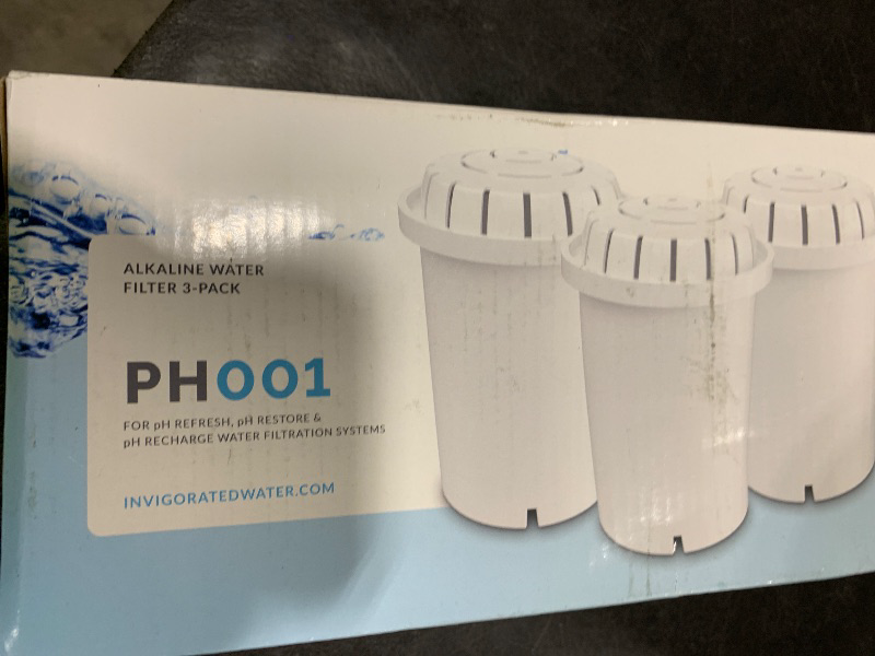 Photo 1 of Invigorated Water PH001 Alkaline Water Filter, 96 Gallons Capacity/Filter, 3-Pack
