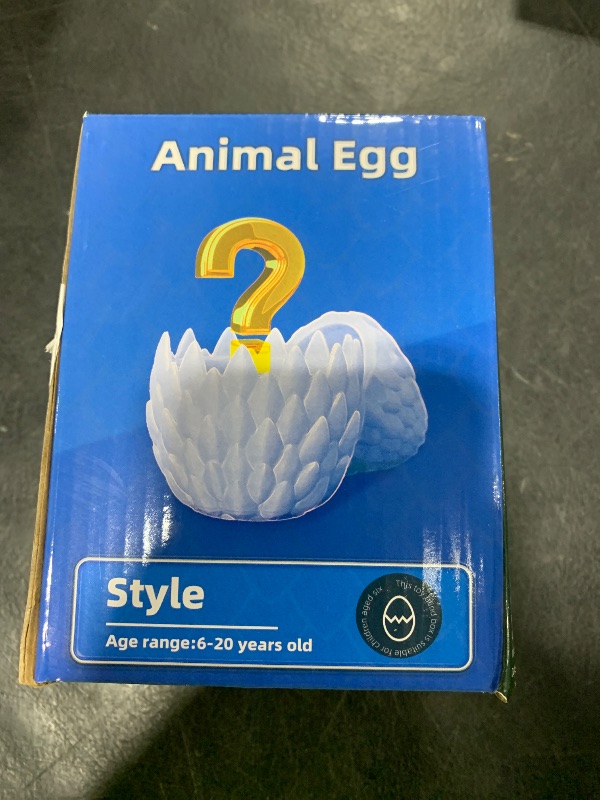 Photo 1 of Flavery Dragon Egg - Gold - 3D Printed Egg with Flexible Pearly Sheen Dragon Inside, 3D Printed Surprise Gift, Articulated Fidget Toy