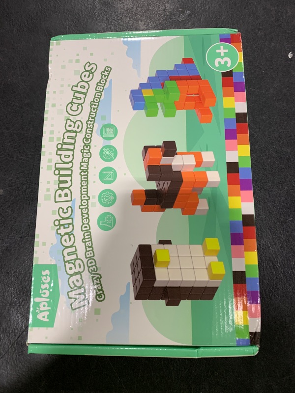 Photo 1 of 54 PCS Magnetic Blocks, Magnetic Building Blocks for Toddlers 3+, Montessori Toys, Magnet Cubes, Preschool STEM Educational Sensory Magnet Toys for Kids Ages 3-5 Year Old Boys and Girls