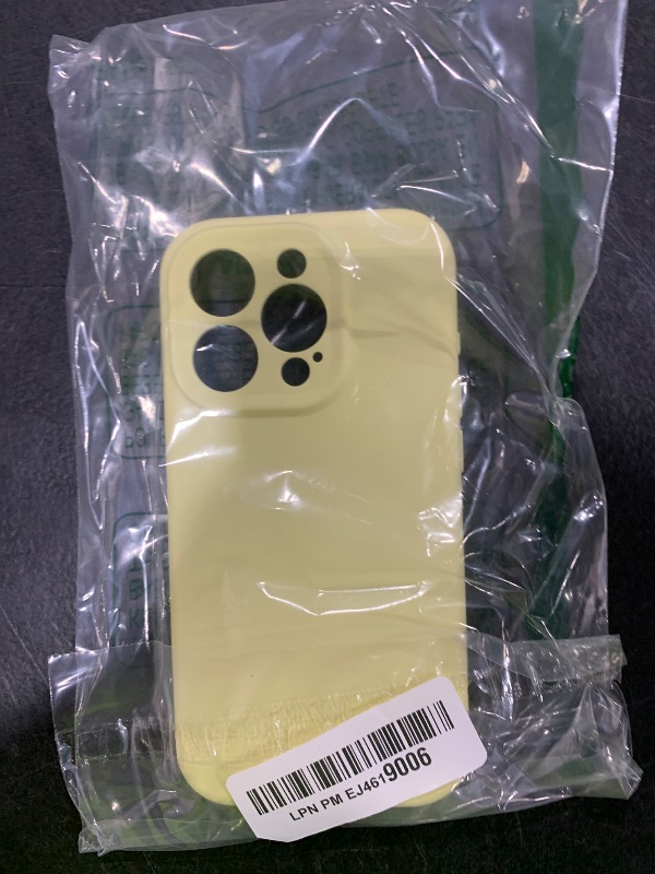 Photo 1 of LOVE 3000 Case Designed for iPhone 15 Pro, Creamy Yellow | Premium Silicone, Soft Anti-Scratch Microfiber Lining, Shockproof, Protective, Phone Case, for Men Women Girls, 6.1"