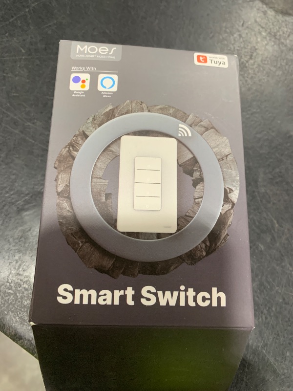 Photo 1 of MOES Zigbee Smart Double Switches, 2nd Generation Light Switch 2 Gang, No Neutral Wire, Require MOES Zigbee Hub, Compatible with Alexa Google Assistant, Support Tuya Smart Life1048003260
