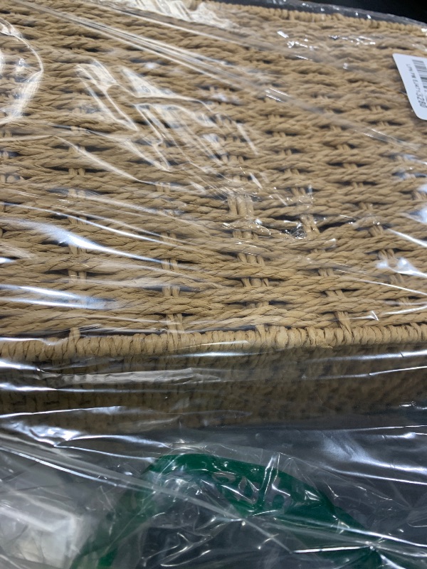 Photo 1 of RoyalHouse Woven Stackable Storage Baskets with Lid, Decorative Rope Organizer Bin - Set of 4 (4 Sizes), Beige (No Liner)