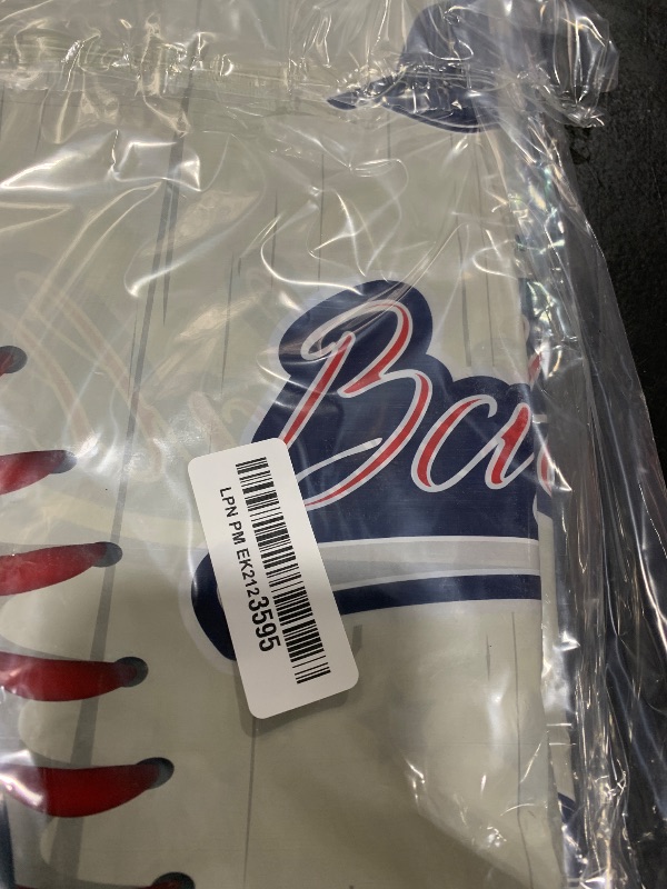 Photo 1 of HIPVVILD Baseball Party Tablecloth, 2 Pack (54x108in), Disposable Material, Red & Blue, Rectangular, Table Decorations for Birthday, Baby Shower, Sports Themed Events